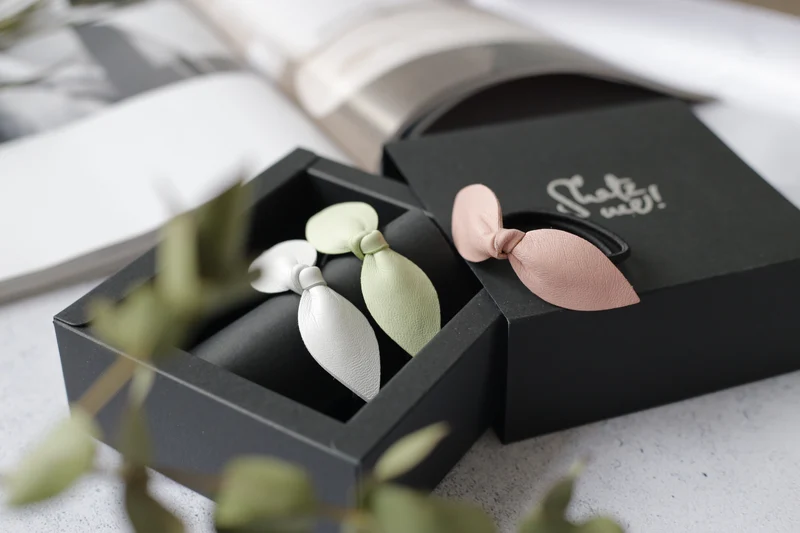 Trio élastiques cheveux bijoux Shatz Me - Vert Menthe, Rose Tendre, Blanc