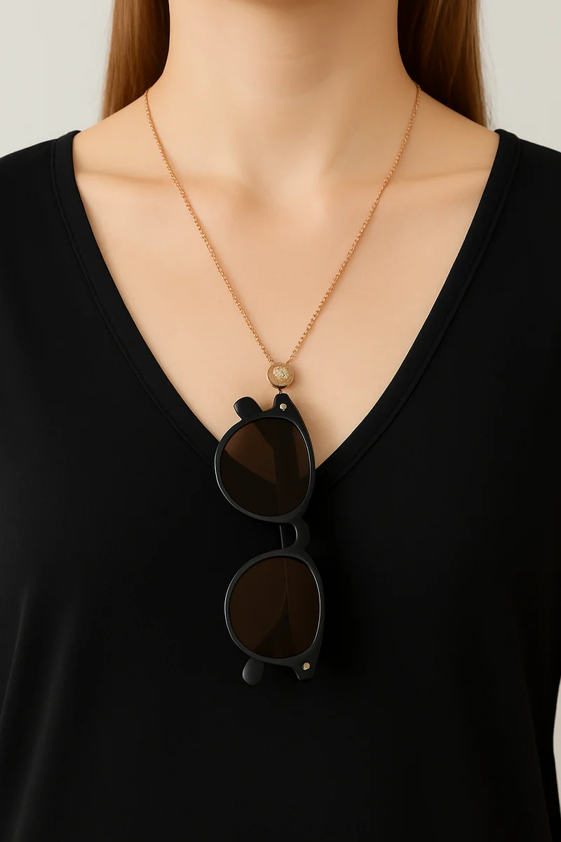 Collier Porte Lunettes Perle