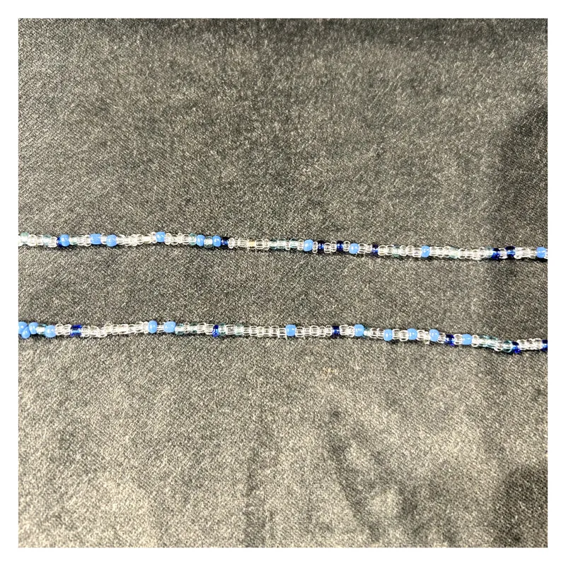 Chaîne Perlée Bleu