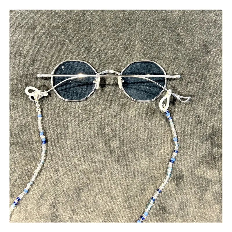 Chaîne Perlée Bleu