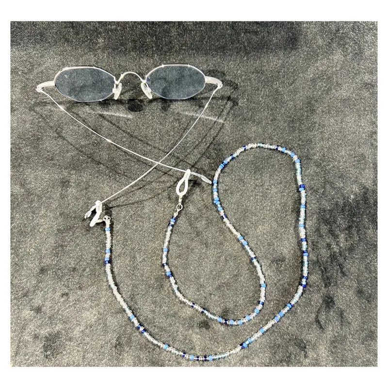 Chaîne Perlée Bleu