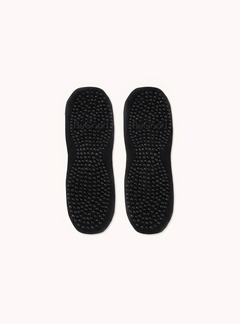 Calzini antiscivolo per yoga e pilates con fibra d'argento Nero
