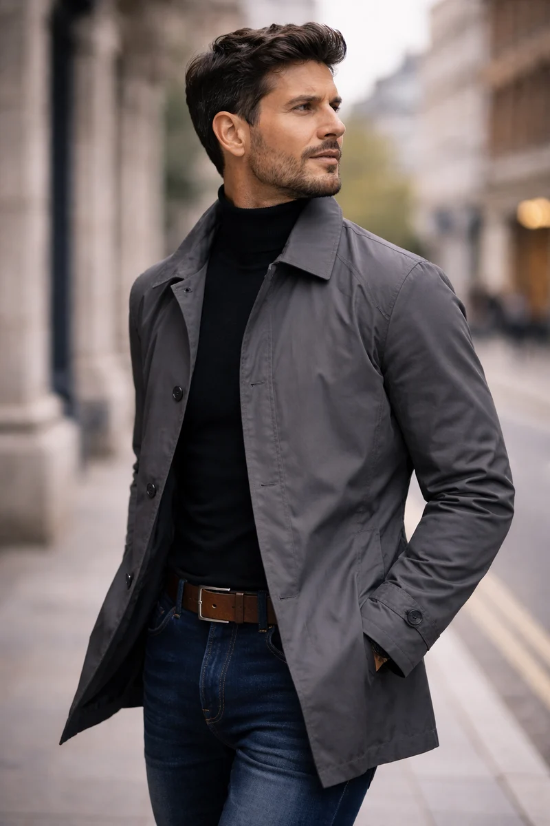 Manteau ajusté à coupe droite