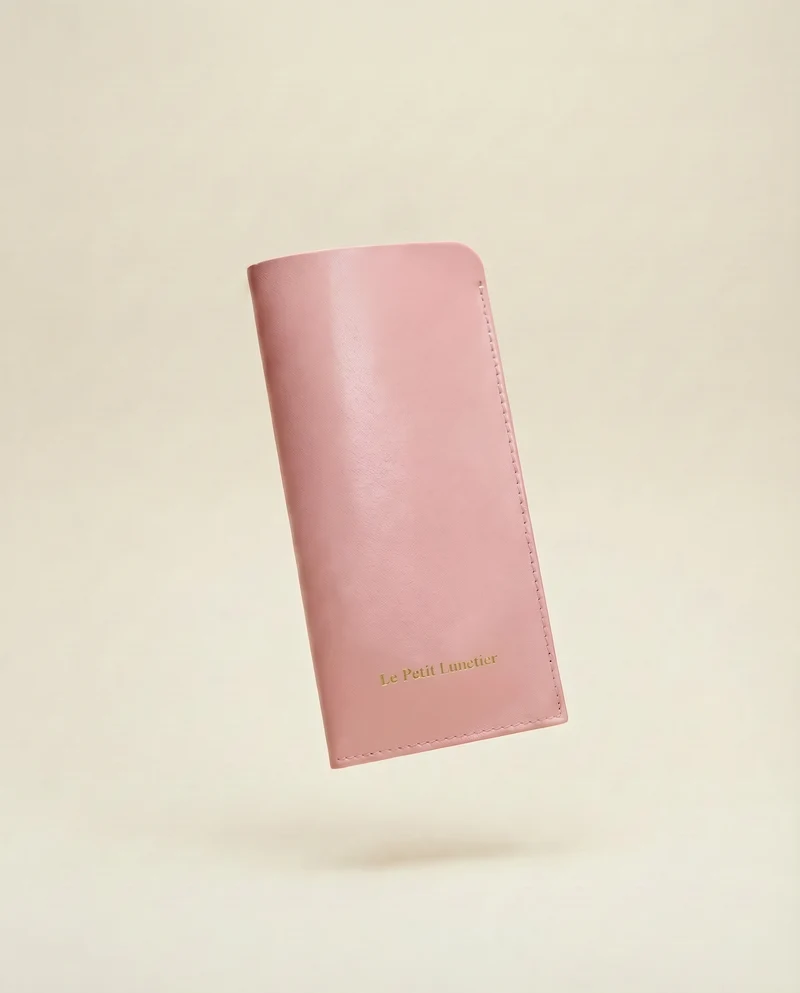 Pochette Rose en cuir