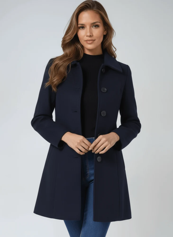 Manteau d'hiver à fermeture boutonnée