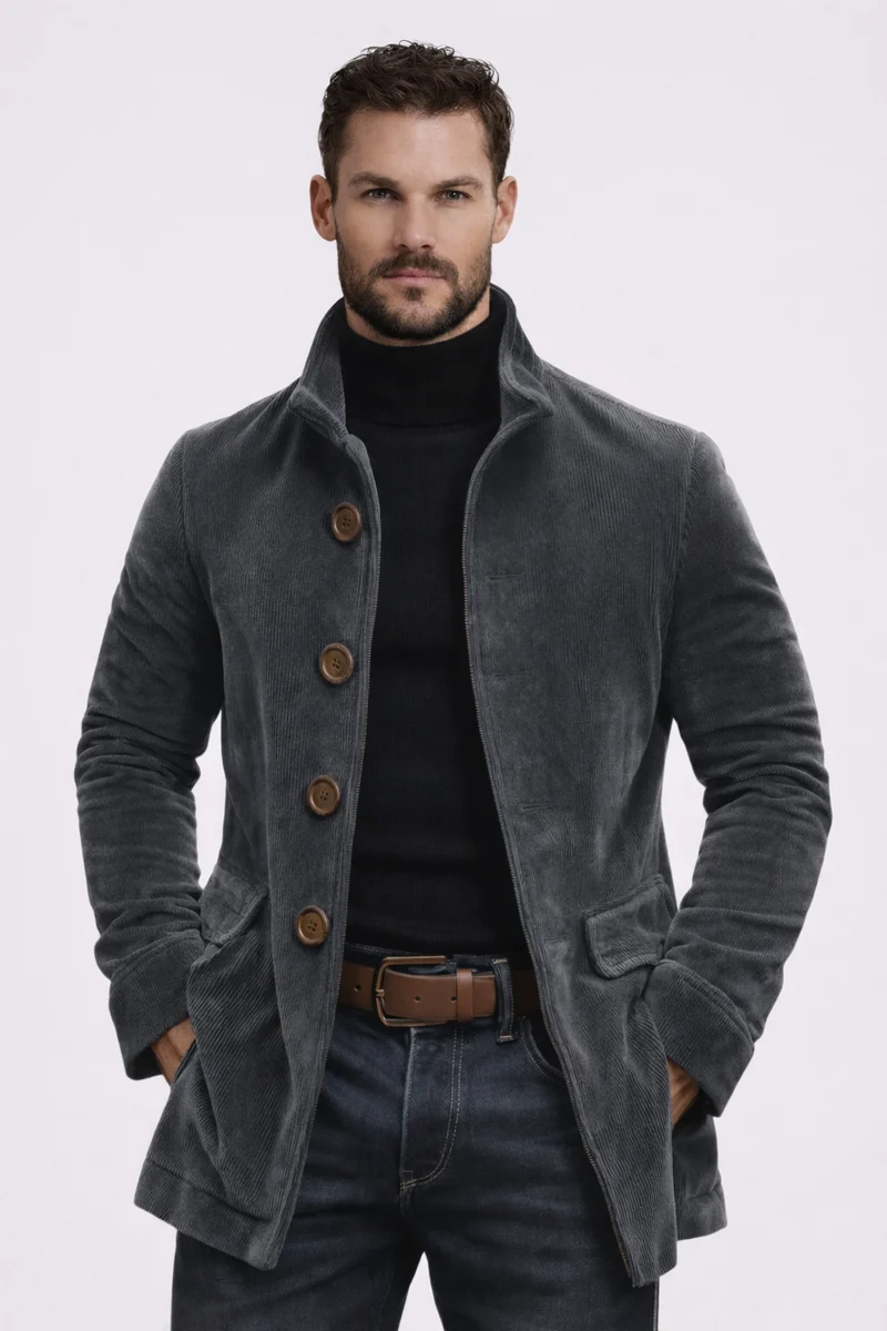 Veste en Velours Côtelé – Élégance et Style Moderne