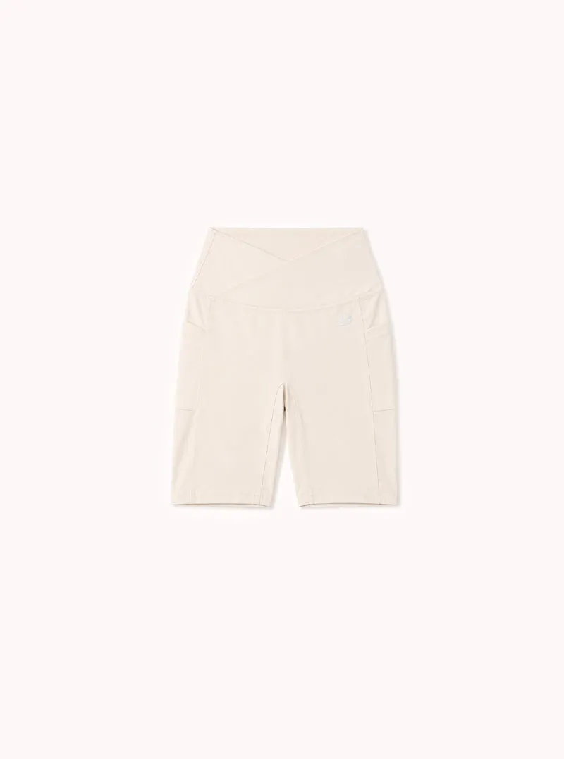 Shorts con tasche Soft Sport Panna