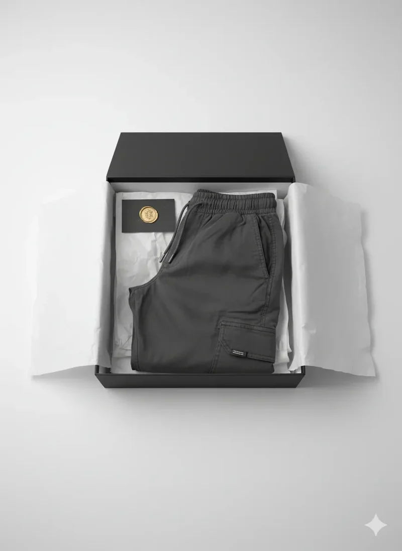 Pantalon cargo coupe droite