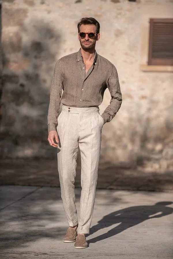 Pantalon à Jambes Droites