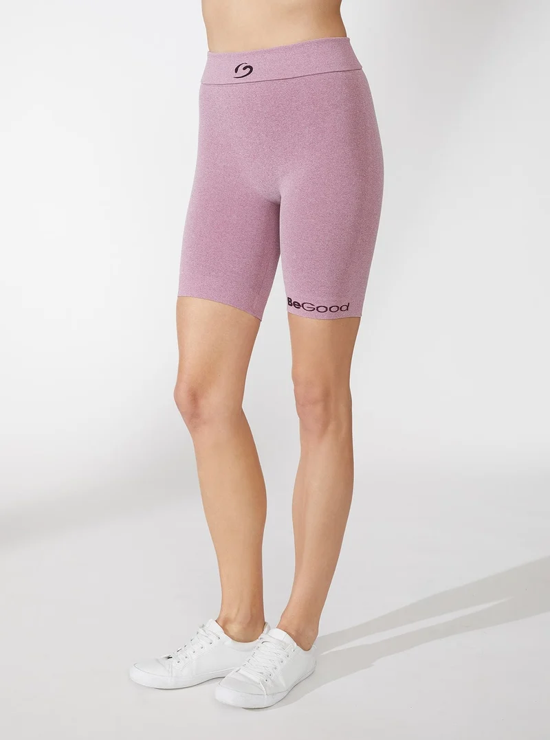 Leggings Ciclista Melange Pancia Piatta Fucsia