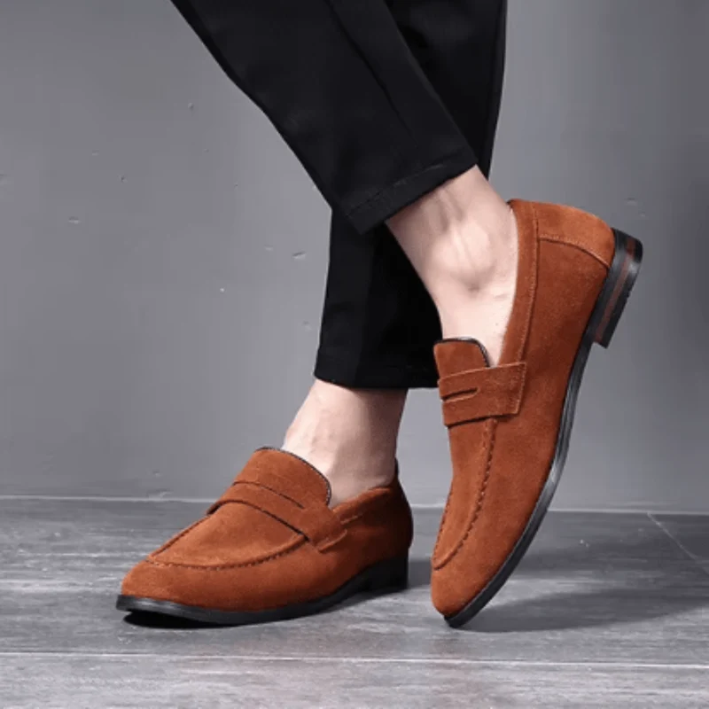 Mocassins Penny en Daim