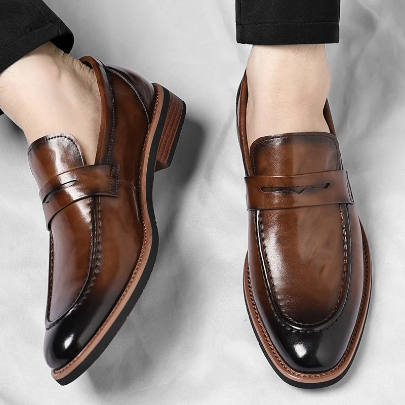 Mocassins Penny Patinés