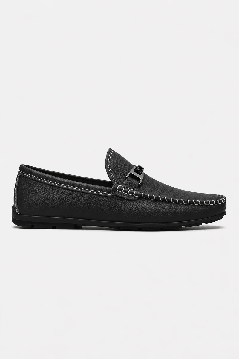 Mocassins Surpiqûres Contrastées