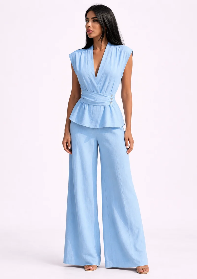 Ensemble Cache Cœur Pantalon Large