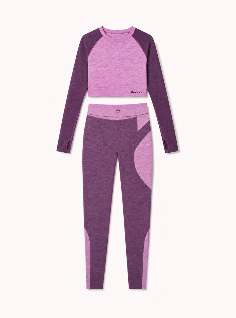 Completo Sportivo Donna Melange Fucsia