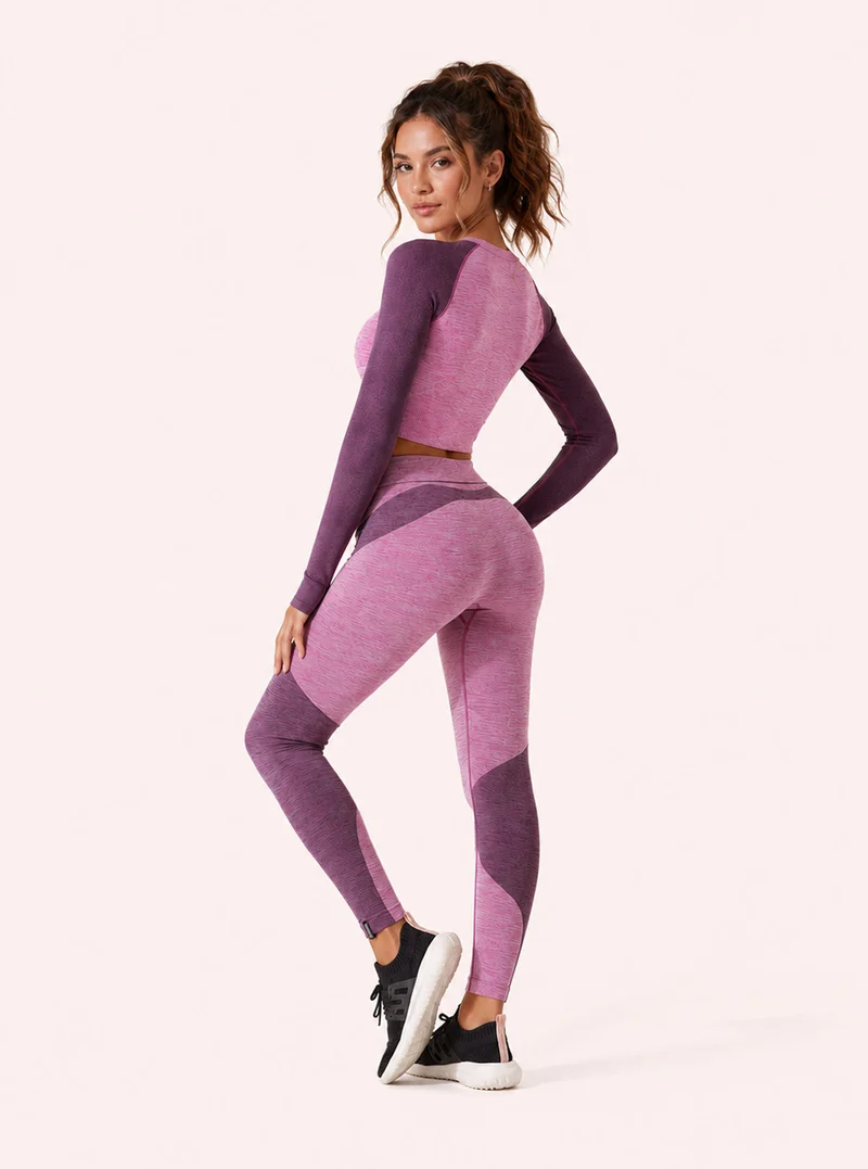 Completo Sportivo Donna Melange Fucsia